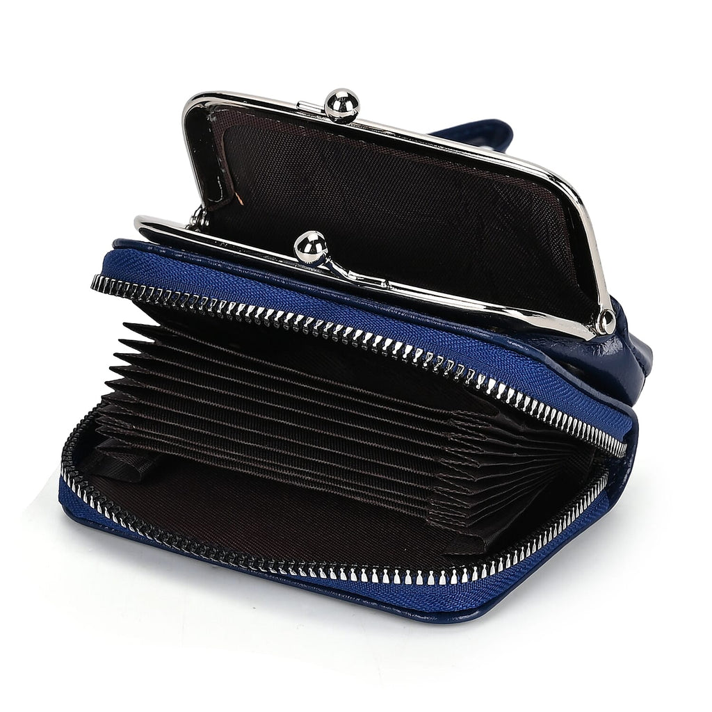 PU Solid Crossbody Bag (Size 13x6x18 cm) - Navy