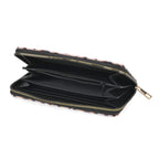 Set of 2- Leopard Print Zip-Around Wallet & Purse