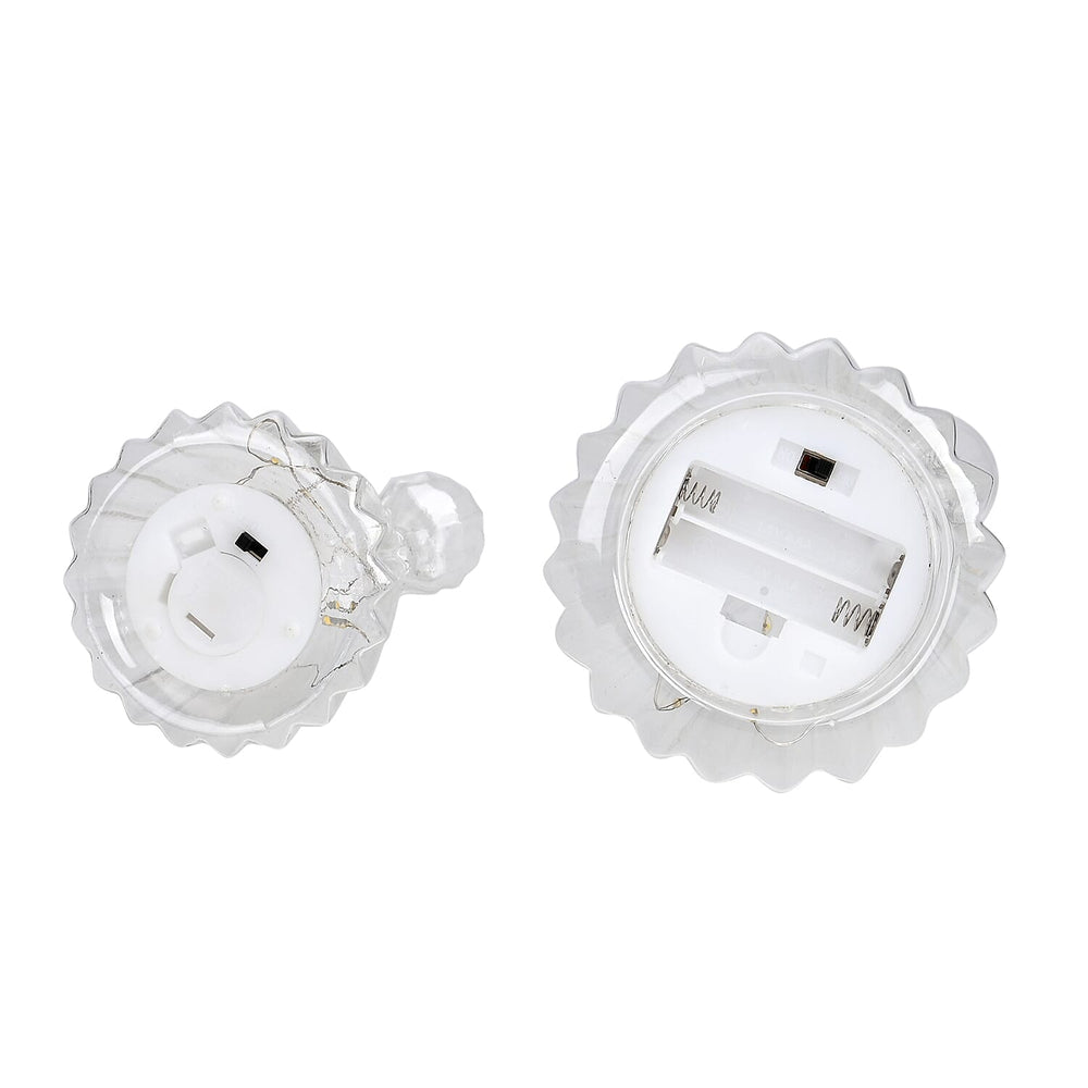 Set of 2 Lighted Glass Angels Christmas Ornament