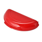 2x Microwave Omelette Maker or Poached Eggs Pan (Size 21x23x2 cm) - Red - White