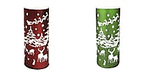Set of 2-  New for Christmas Luxa Snowies Santa Medium Table Lamp - Red and Green