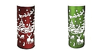 Set of 2-  New for Christmas Luxa Snowies Santa Medium Table Lamp - Red and Green