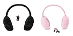 Set of 2 - Plush Bluetooth Cushioned Over Ear Headset