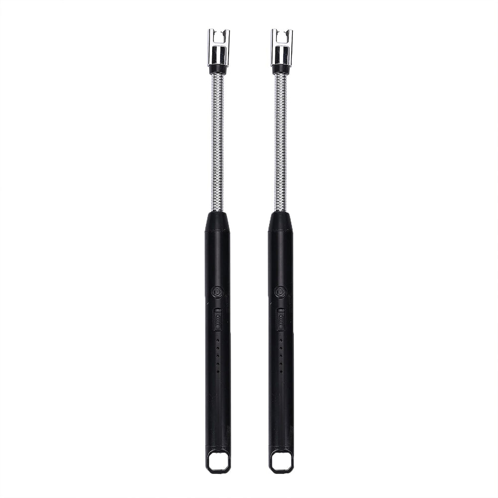 Set of 2 Rechargeable Electric Lighters - Black