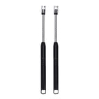 Set of 2 Rechargeable Electric Lighters - Black