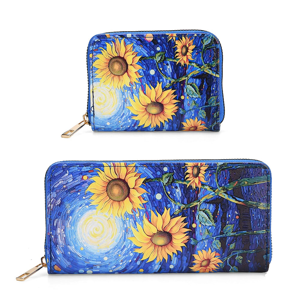 PVC Printed Wallet (Size 18x2x10 cm) - Blue Yellow - Yellow