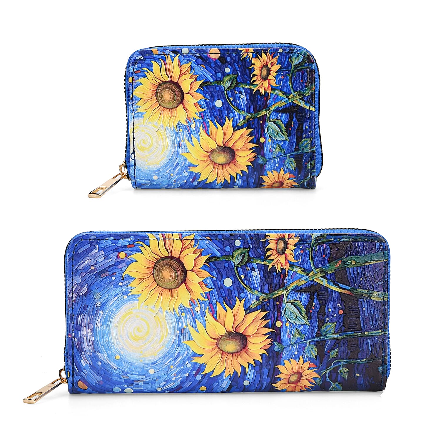 PVC Printed Wallet (Size 18x2x10 cm) - Blue Yellow - Yellow