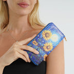 PVC Printed Wallet (Size 18x2x10 cm) - Blue Yellow - Yellow