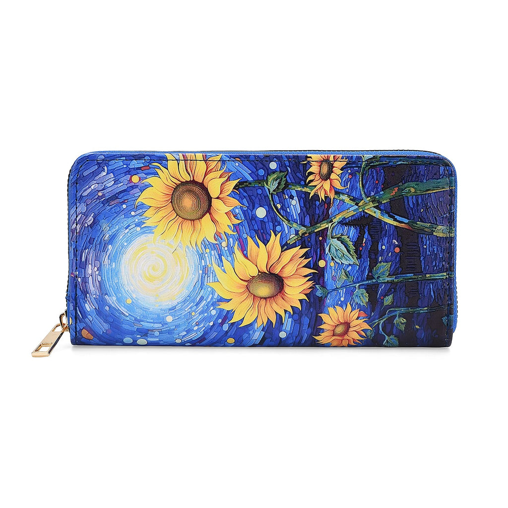 PVC Printed Wallet (Size 18x2x10 cm) - Blue Yellow - Yellow