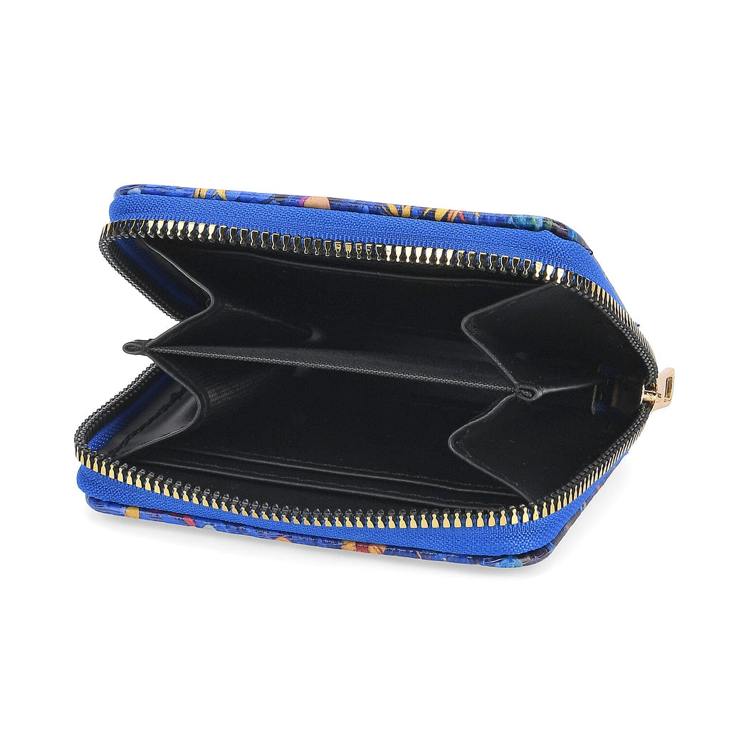 PVC Printed Wallet (Size 18x2x10 cm) - Blue Yellow - Yellow