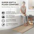 Set of 2 Super Soft Chenille Bath Mats (40 x 60 cm)