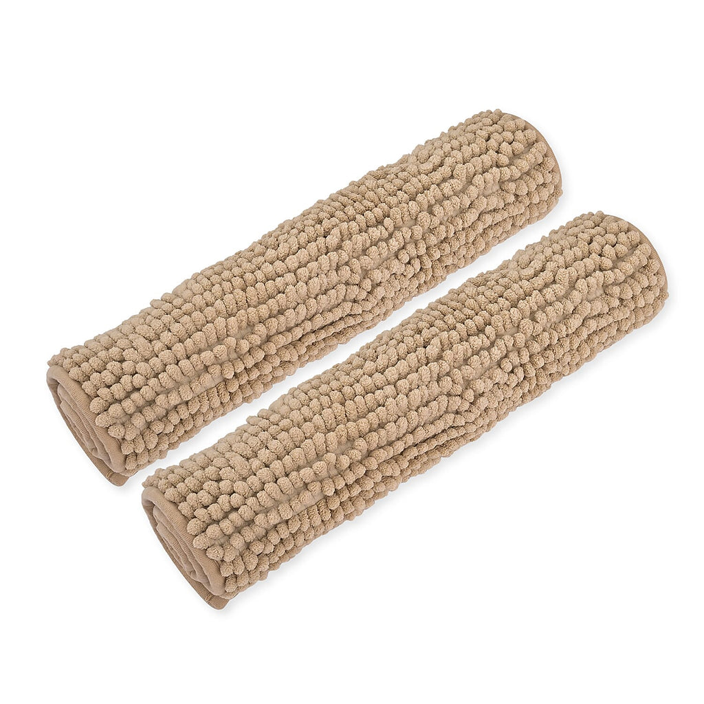 Set of 2 Super Soft Chenille Bath Mats (40 x 60 cm)