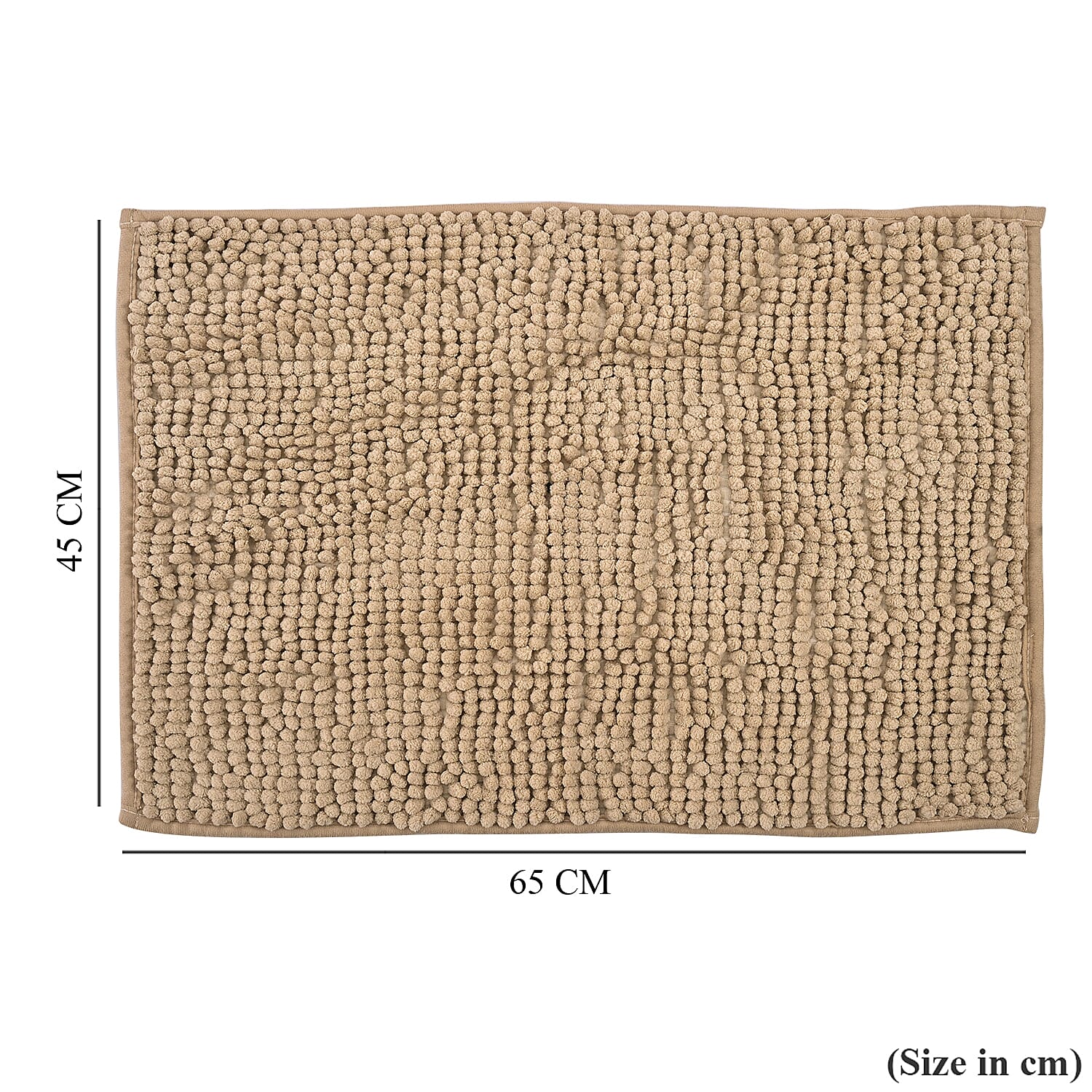 Set of 2 Super Soft Chenille Bath Mats (40 x 60 cm)