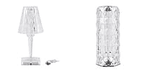 Set of 2 Touch Sensor Crystal Diamond Led Table Lamp