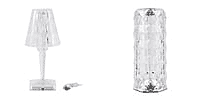 Set of 2 Touch Sensor Crystal Diamond Led Table Lamp