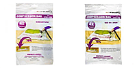 Set of 2 Vacuum Compression Bag (Size - Medium, 70x50cm and Size Large, 80x60cm) - Crystal
