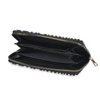Set of 2- Zebra Print Zip-Around Wallet & Purse - Black & White