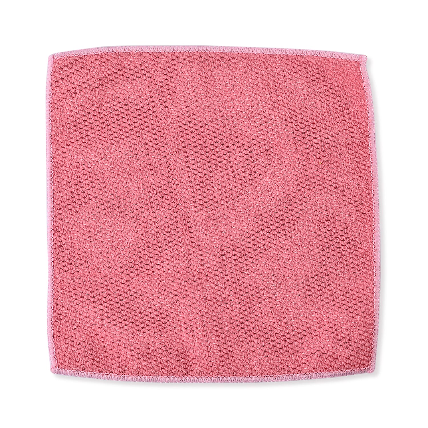 Set of 20 Double Sided Microfibre - Scratch Fibre Multipurpose Cloth (Size 25x25 cm) - Teal - Pink
