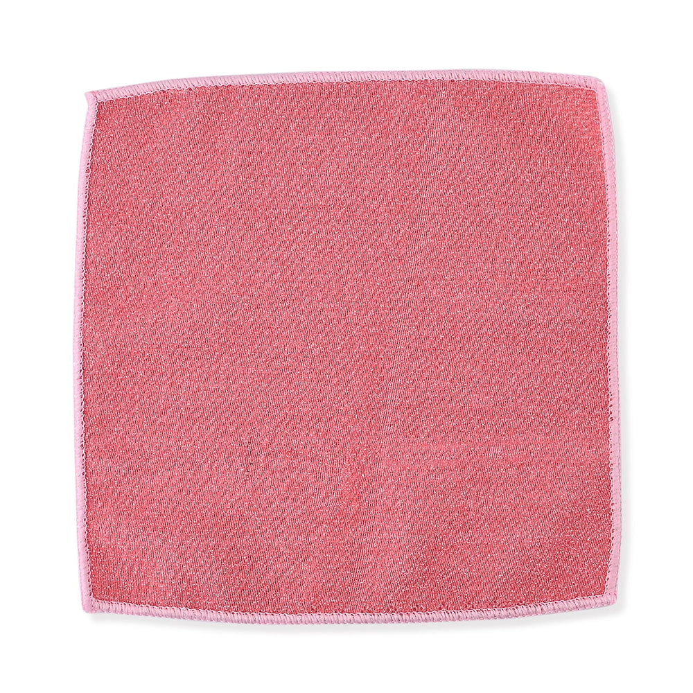 Set of 20 Double Sided Microfibre - Scratch Fibre Multipurpose Cloth (Size 25x25 cm) - Teal - Pink