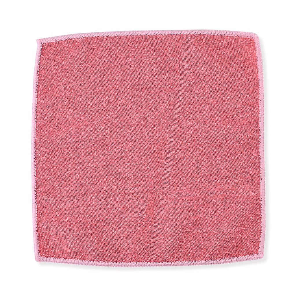 Set of 20 Double Sided Microfibre - Scratch Fibre Multipurpose Cloth (Size 25x25 cm) - Teal - Pink
