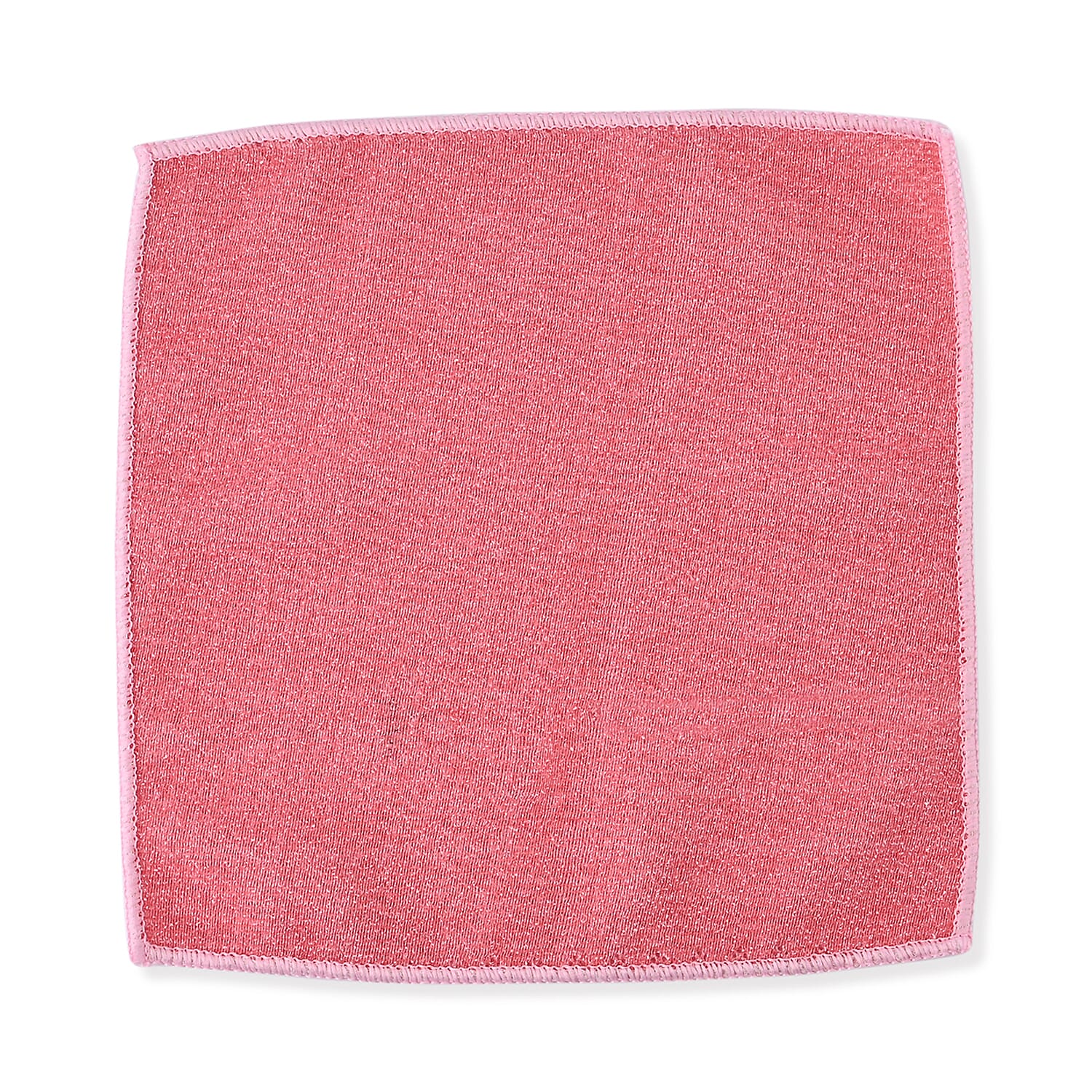 Set of 20 Double Sided Microfibre - Scratch Fibre Multipurpose Cloth (Size 25x25 cm) - Teal - Pink