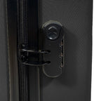 Set of 3 Bordlite Premium Hard Shell Suitcase with 360-Degree Spinning Wheels - Black