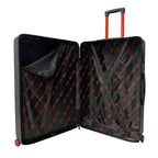 Set of 3 Bordlite Premium Hard Shell Suitcase with 360-Degree Spinning Wheels - Black