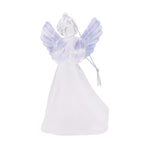 Set of 3 Colour Changing Angel Decoration - Clear, 11cm Height