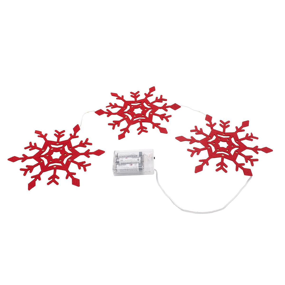 Set 3 Connected Snowflake Decoration