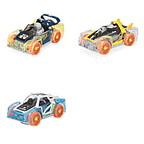 Set of 3- DIY Games To Assemble Toy Carsbox (Battery not inc.) - Orange