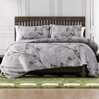 Polyester Printed Duvet Cover (Size 200x1 cm) - Ivory & Ivory