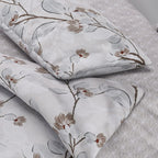 Polyester Printed Duvet Cover (Size 200x1 cm) - Ivory & Ivory