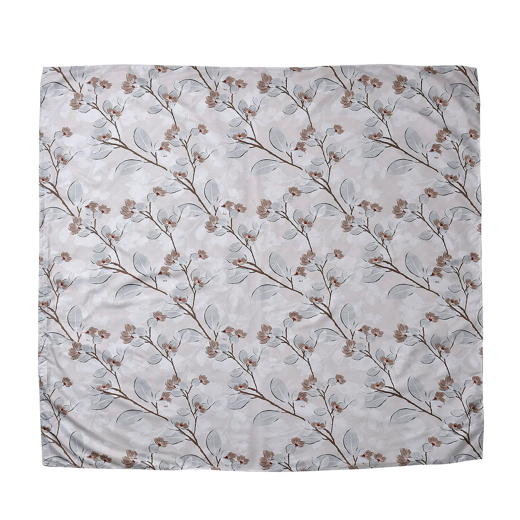 Polyester Printed Duvet Cover (Size 200x1 cm) - Ivory & Ivory