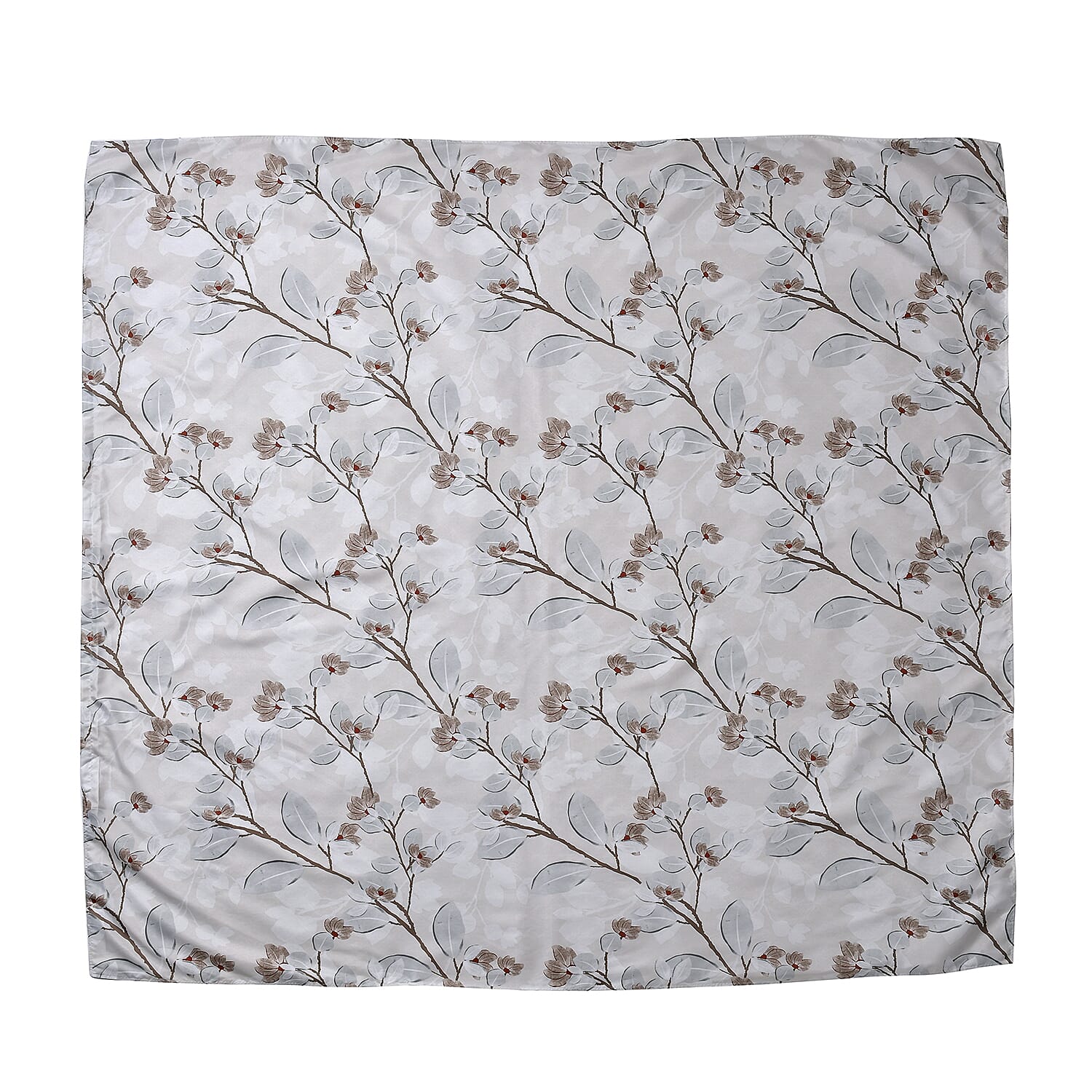 Polyester Printed Duvet Cover (Size 200x1 cm) - Ivory & Ivory