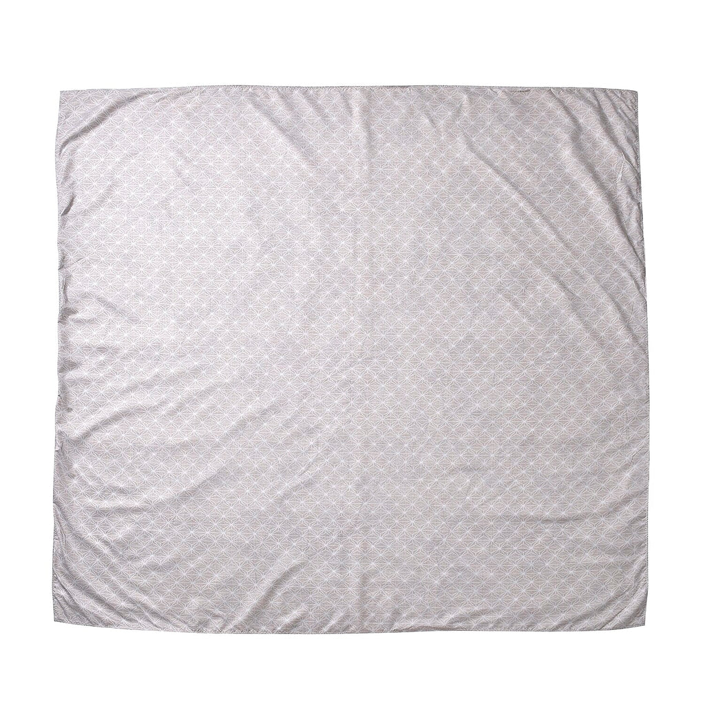 Polyester Printed Duvet Cover (Size 200x1 cm) - Ivory & Ivory