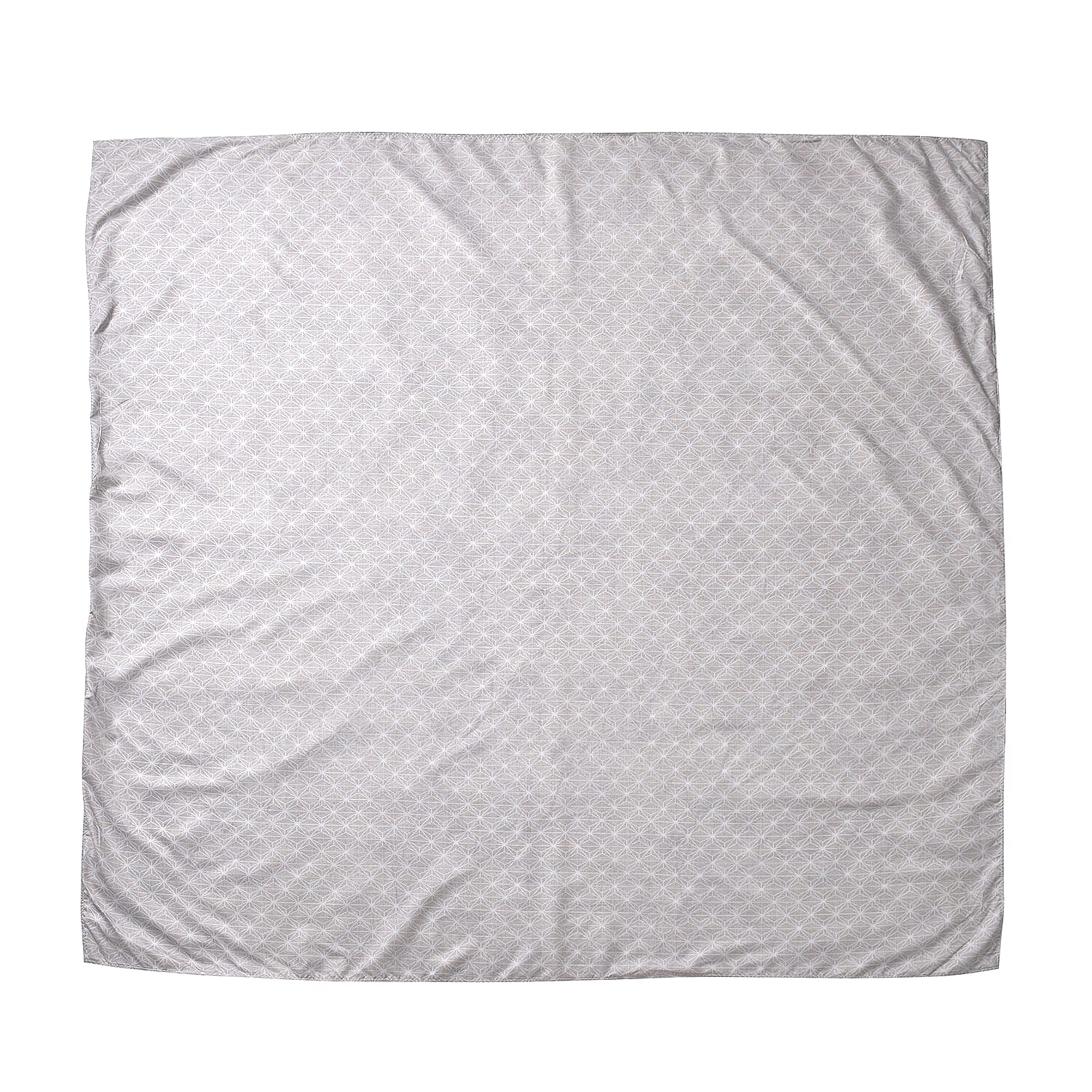 Polyester Printed Duvet Cover (Size 200x1 cm) - Ivory & Ivory