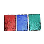 Set of 3 Exerz Reversible Sequin Notebook (Size-A5, 80 Pages Per Peice) - Red & Multi