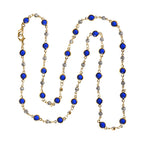 Set of 3 -  Glasses Chain Each with 20 Pcs Rubber (Length-70cm) - Blue-White-Grey