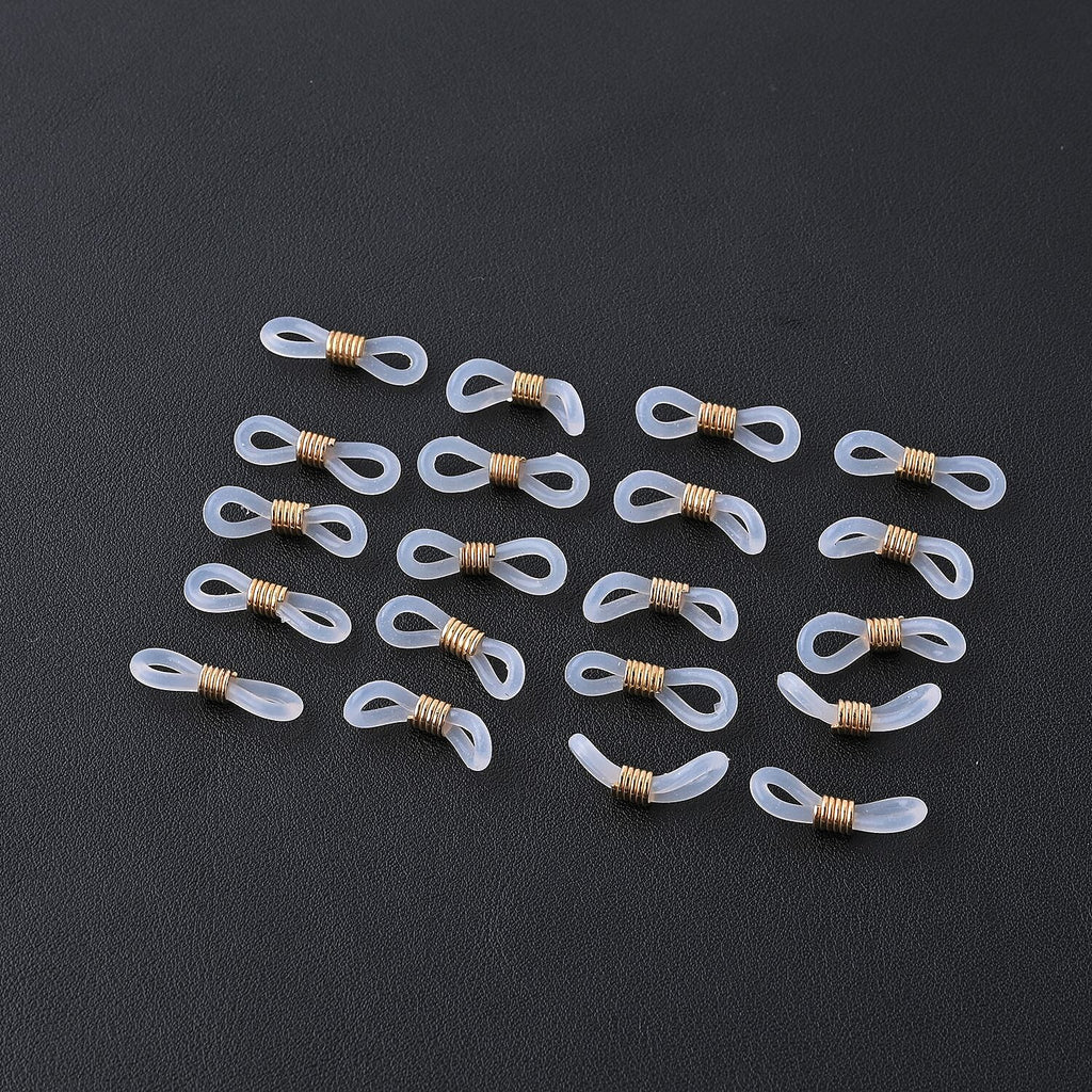 Set of 3 -  Glasses Chain Each with 20 Pcs Rubber (Length-70cm) - Blue-White-Grey