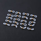 Set of 3 - Glasses Chain in Different Styles Each with 20 Pcs Rubber (Length-70cm) - Green, White & Multi