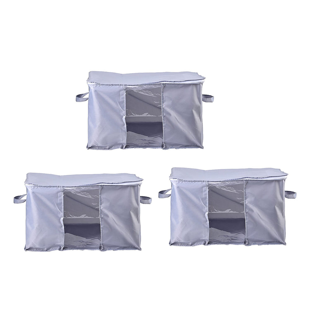 Set of 3 - Homesmart Stackable Storage Box (Size 60x40x35 cm) - Grey