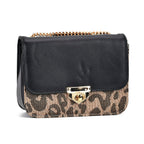 Set of 3 - PU Heart Crossbody Bag - Black