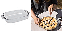 Set of 3 PYREX Cake Dish 1.3L - Clear