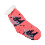 Set of 3 Pairs of Cartoon Themed Pattern Double Layer Socks - Multi