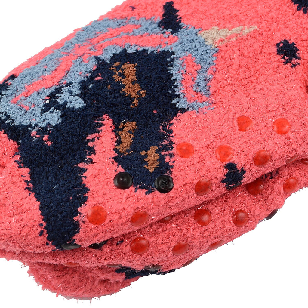 Set of 3 Pairs of Cartoon Themed Pattern Double Layer Socks - Multi