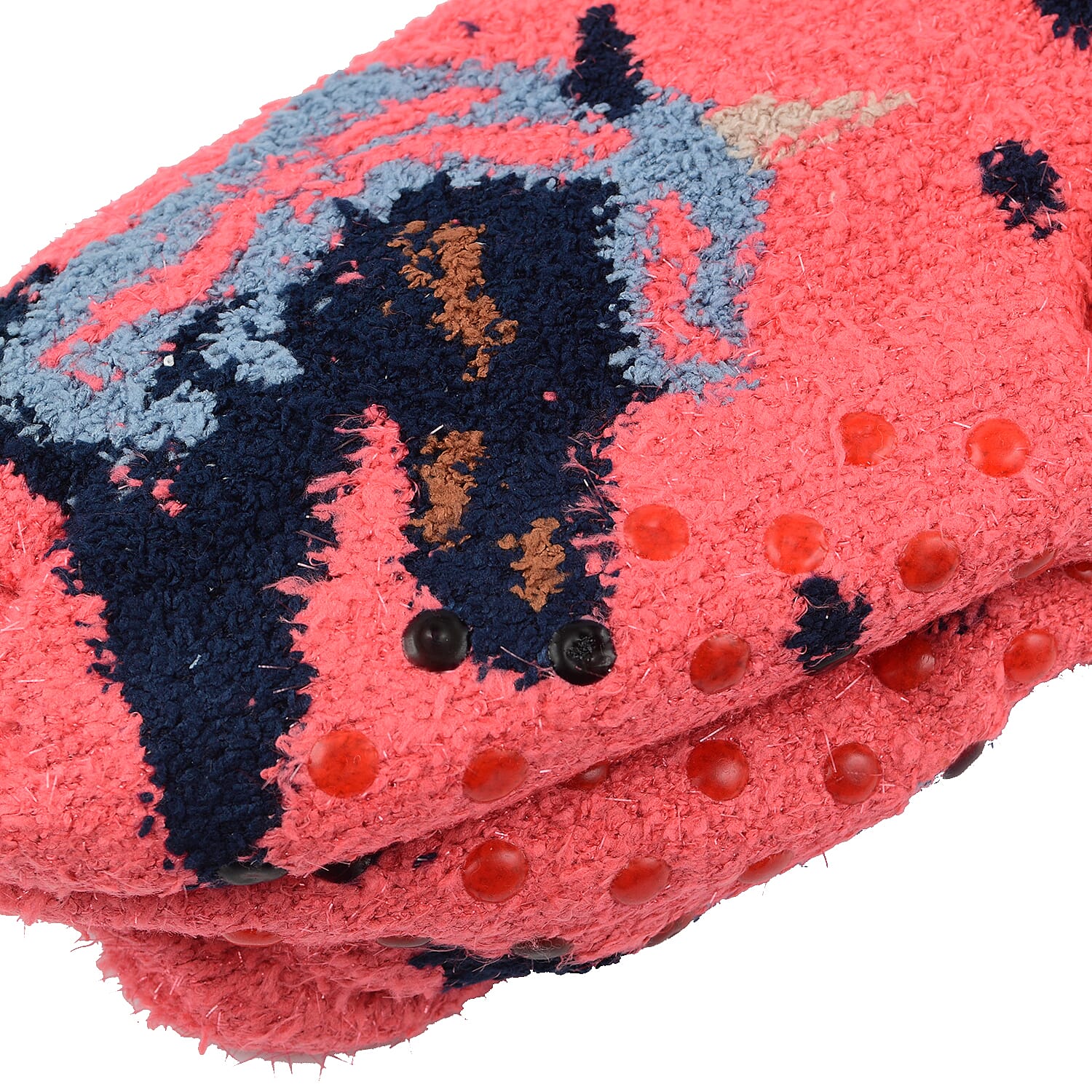 Set of 3 Pairs of Cartoon Themed Pattern Double Layer Socks - Multi