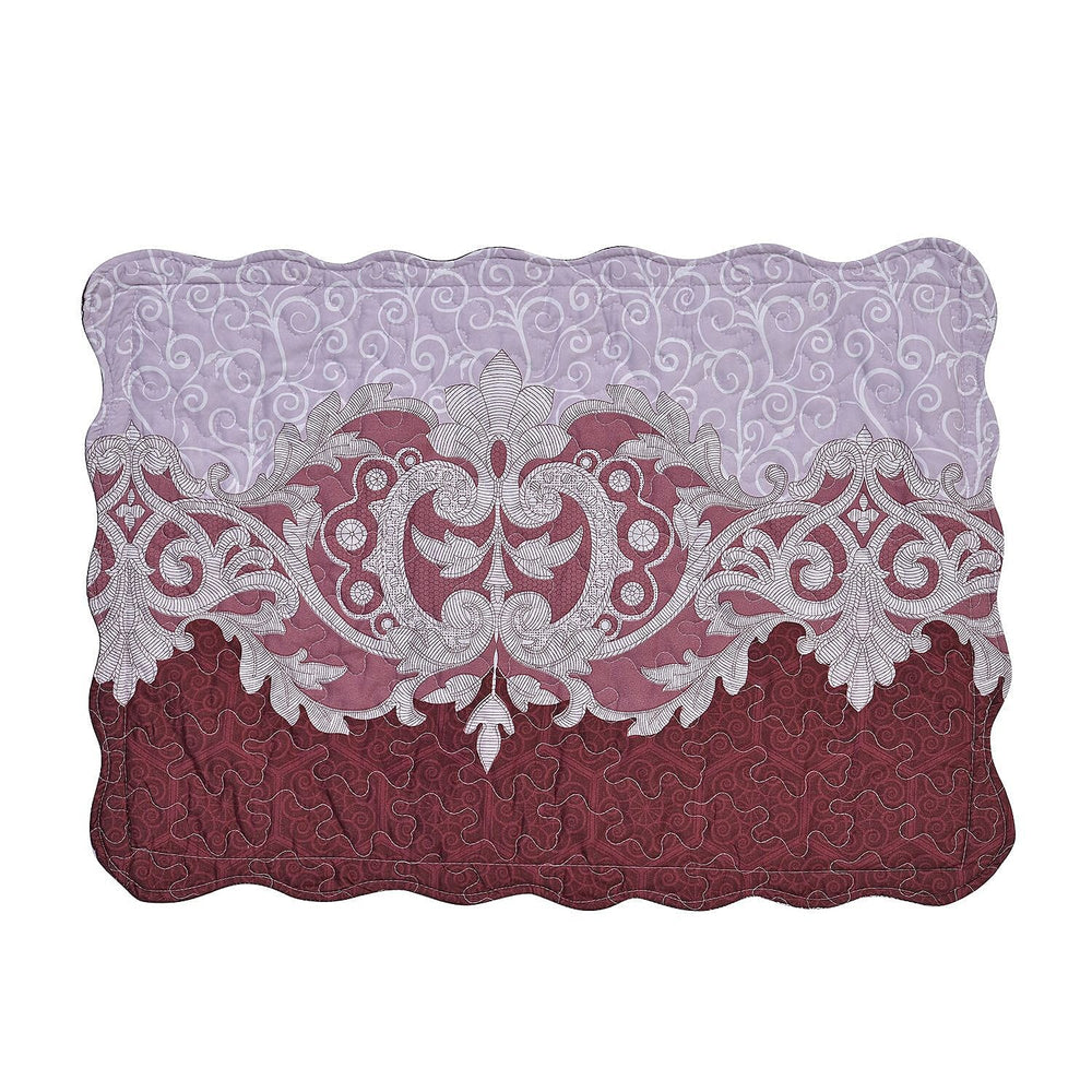 3 Piece Set - Patchwork Pattern Quilt and 2 Pillowcases (Size 225x220 Cm) - Brown