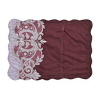 3 Piece Set - Patchwork Pattern Quilt and 2 Pillowcases (Size 225x220 Cm) - Brown