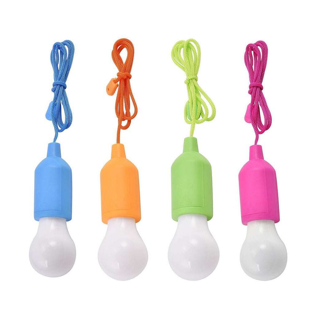 Value Buy Set of 4- Pull Cord LED Light (Size 16x5x5 cm) - Multi