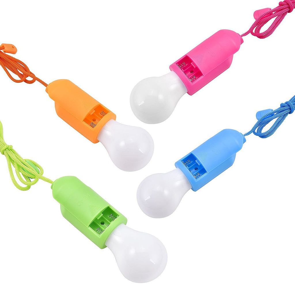 Value Buy Set of 4- Pull Cord LED Light (Size 16x5x5 cm) - Multi